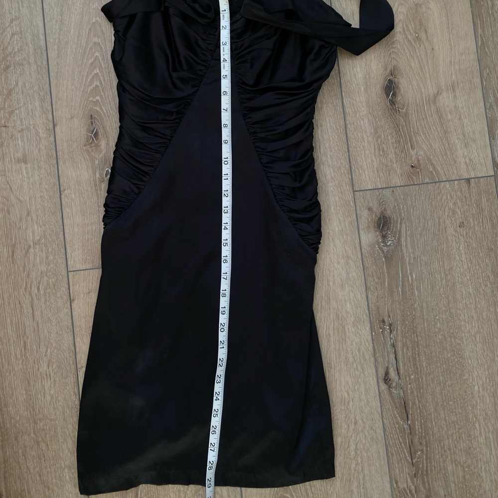 Vintage 90s/Y2K Betsey Johnson 100% Silk Bow Wiggle Dress - Picture 13 of 13